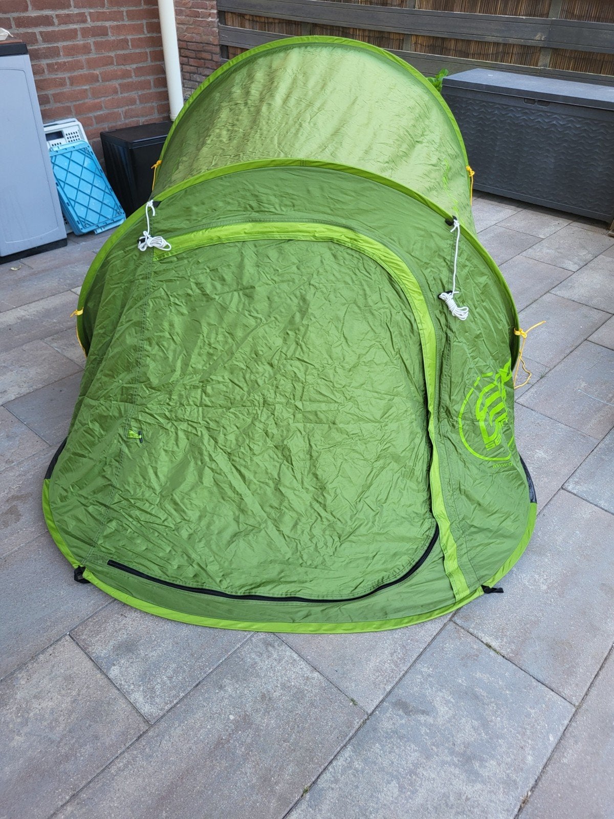 Quechua 2 Seconds 1-persoons tent - Groen, Ophalen of Verzenden, Gebruikt