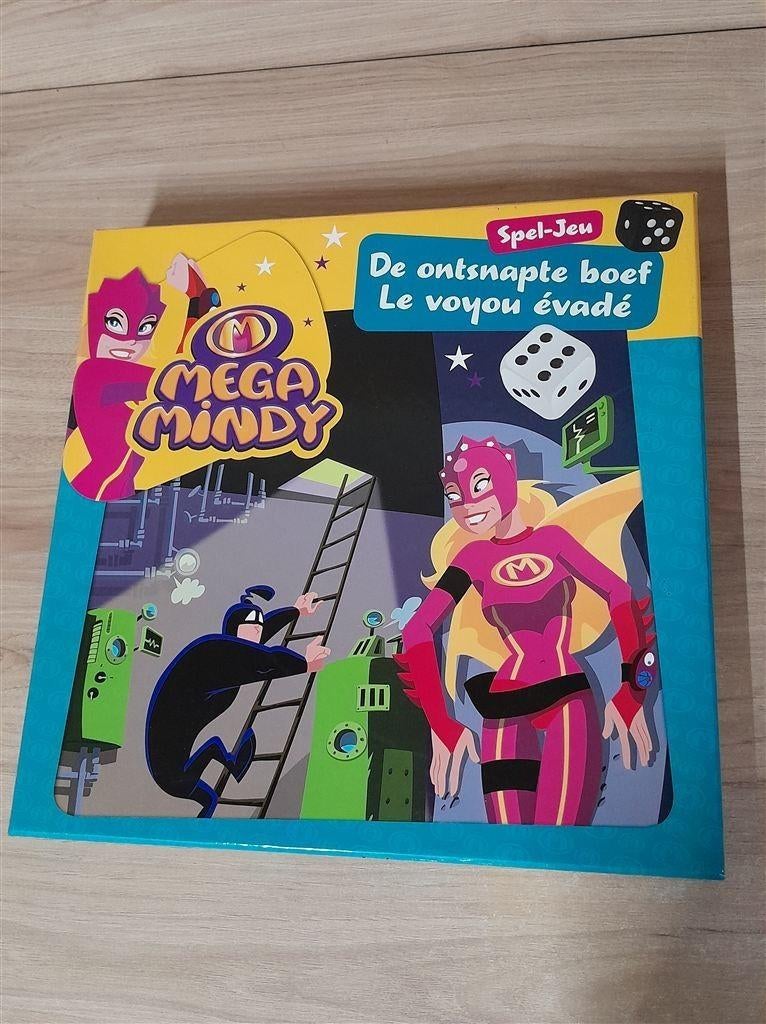Mega mindy de ontsnapte boef - s5428, Hobby en Vrije tijd, Gezelschapsspellen | Bordspellen, Verzenden, Zo goed als nieuw