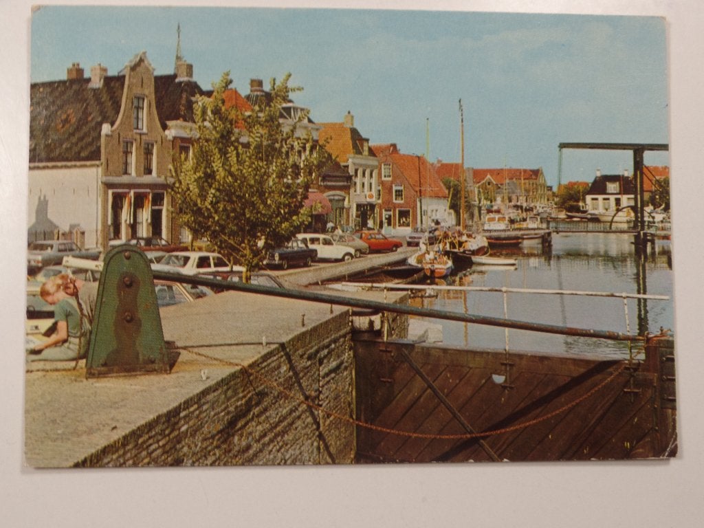 Makkum 6, Ophalen of Verzenden, 1940 tot 1960, Gelopen, Friesland