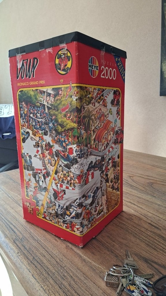 Monaco Grand Prix puzzel Loup Heye 2000 stukjes, Ophalen of Verzenden, Meer dan 1500 stukjes, Gebruikt, Legpuzzel