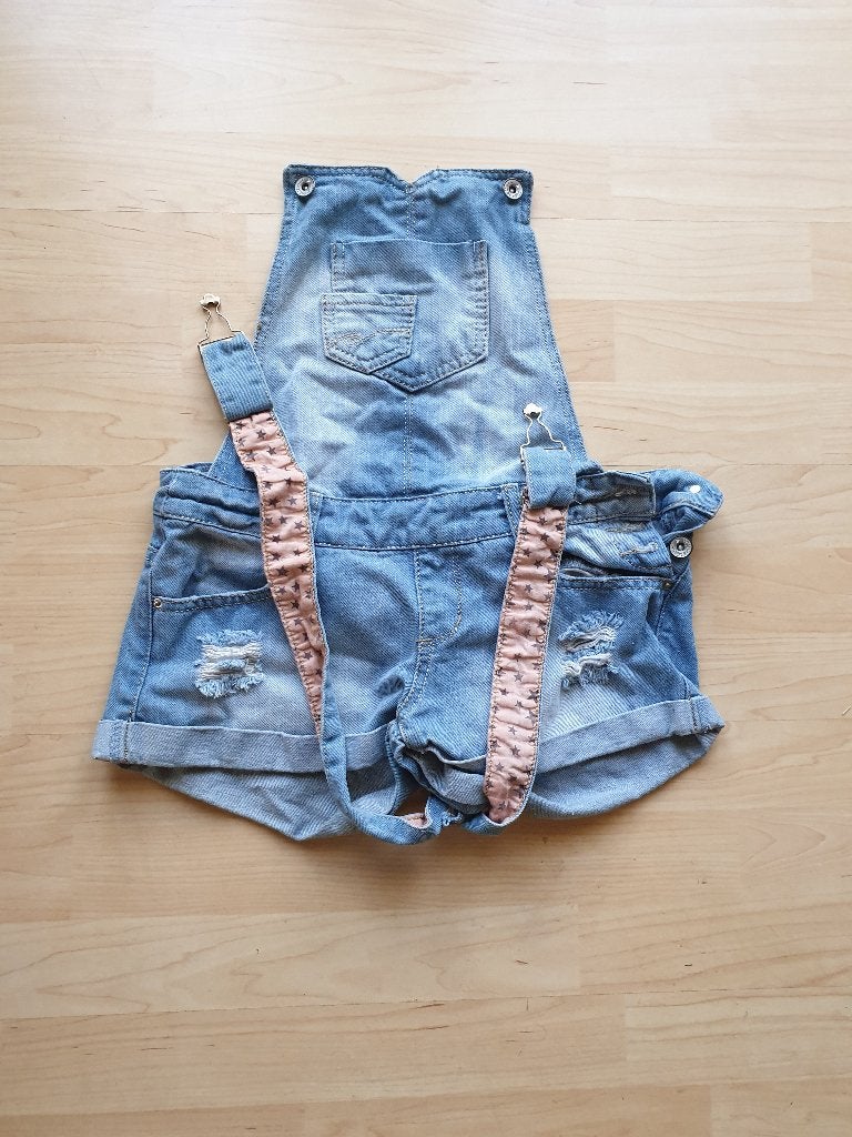 Tuinbroek kort spijkerstof, Verzenden, Zo goed als nieuw, Blauw, Overige jeansmaten