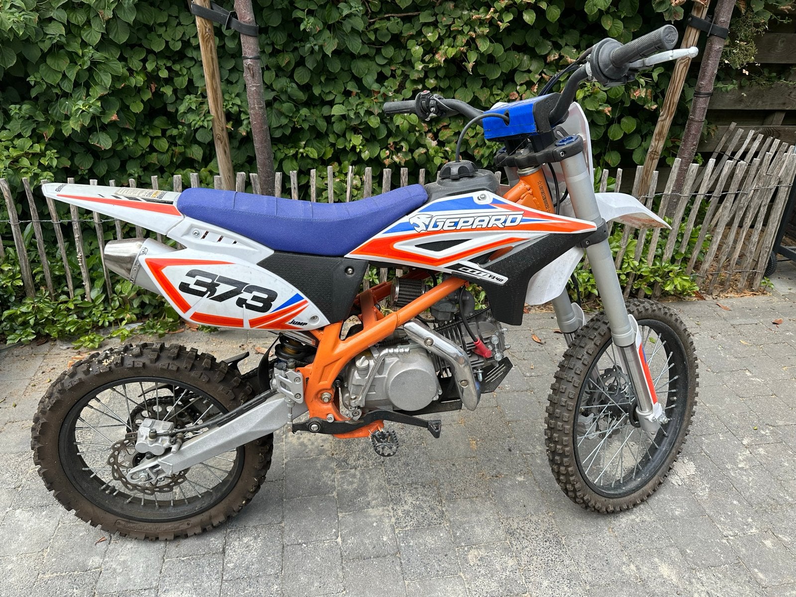 Crossmotor Gepard Pitbike 140cc - Zo goed als nieuw, Ophalen, Zo goed als nieuw, Schijfrem, Pitbike