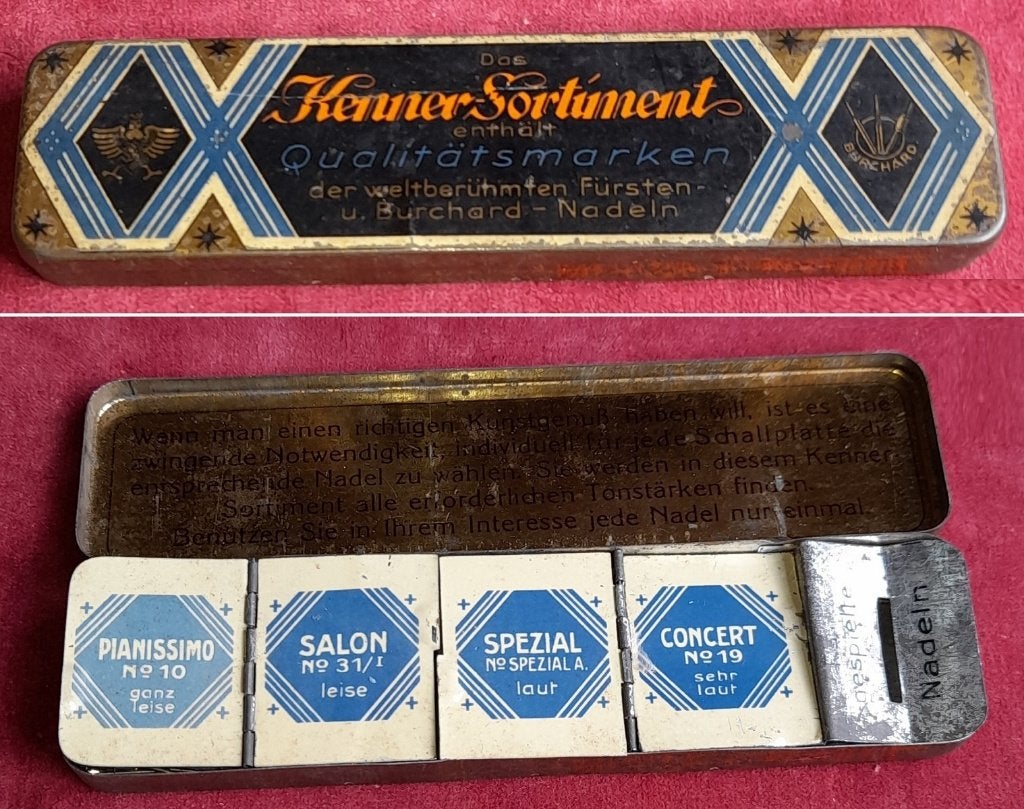 78 toeren Grammofoonnaalden Assortimentsdoos nog bijna vol, Ophalen of Verzenden