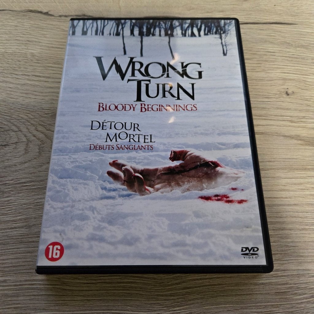 Wrong Turn Bloody Beginnings (4 HALEN = 3 BETALEN), Cd's en Dvd's, Dvd's | Horror, Alle leeftijden, Ophalen of Verzenden, Zo goed als nieuw