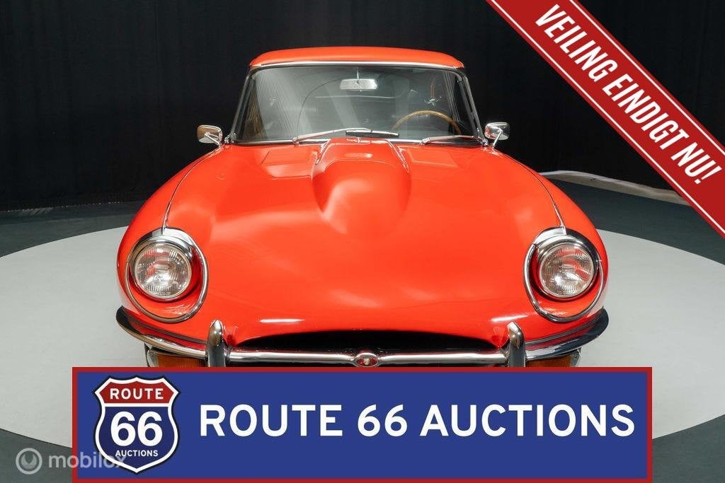 Jaguar E-Type Coupe Series 2 | 1970 | Route 66 Auctions, Auto's, Overige carrosserieën, Zwart, Bedrijf, Handgeschakeld