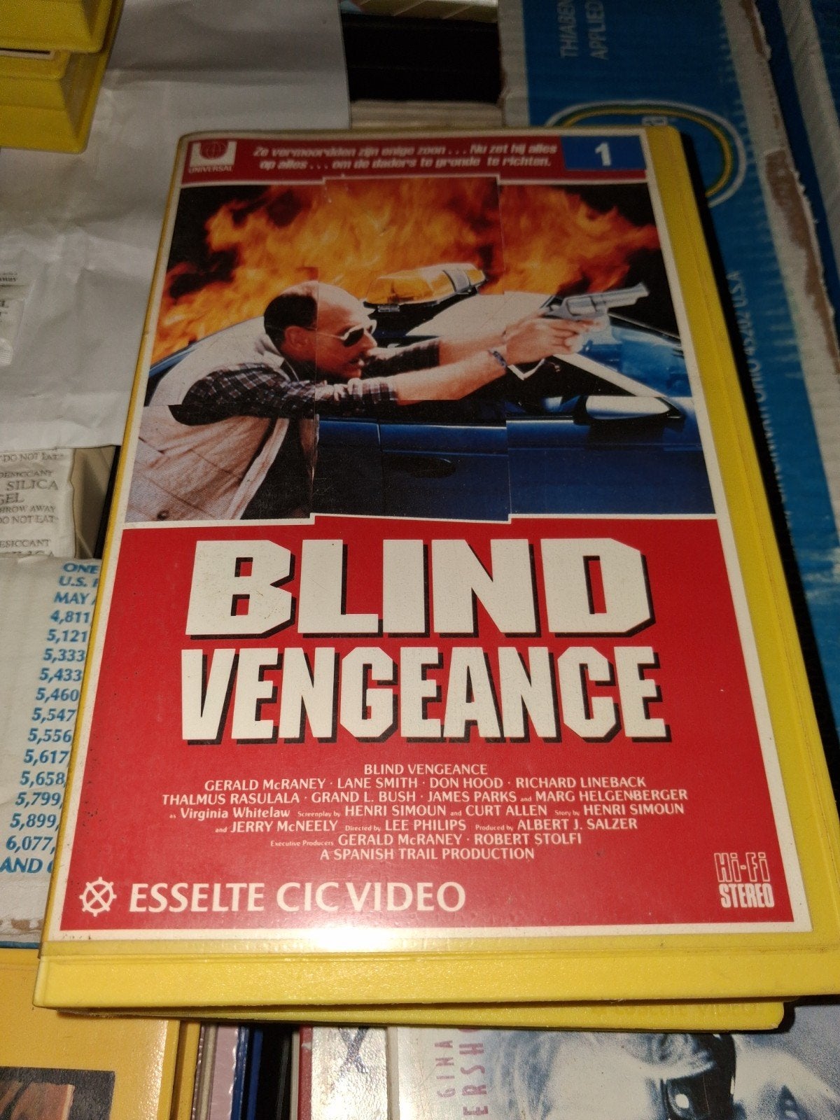 Vhs ex-rental  - Blind Vengeance, Vanaf 16 jaar, Ophalen of Verzenden, Gebruikt, Horror