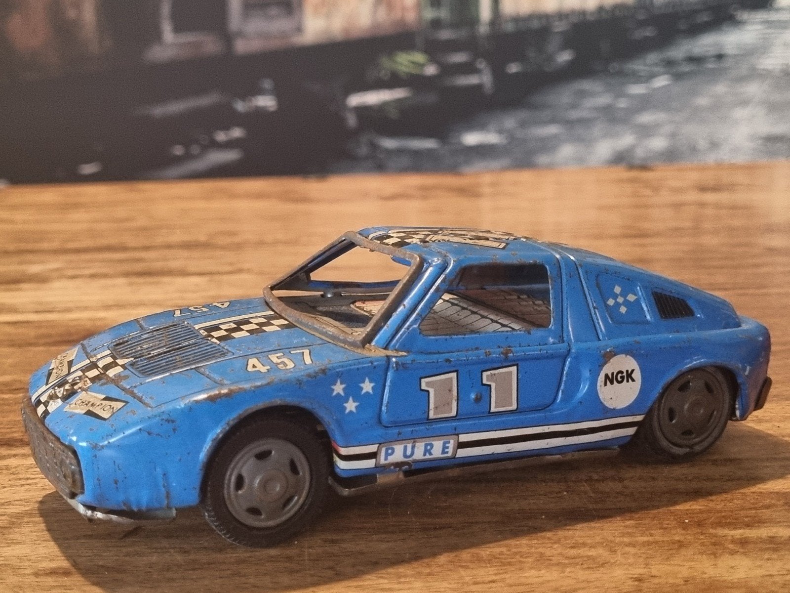 Antieke Yone Made in Japan Blikken Mercedes-Benz C111, Antiek en Kunst, Ophalen of Verzenden