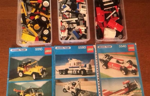 Modelteam 5510, 5580 en 5540 jaren 80., Kinderen en Baby's, Speelgoed | Duplo en Lego, Ophalen of Verzenden, Zo goed als nieuw