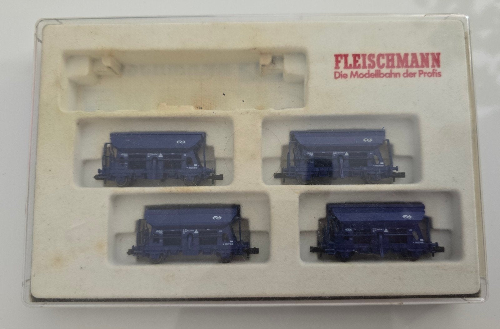 Fleischmann 9387 NS onderlossers 4x 21 84 NS 573 0 087-1, Gebruikt, Gelijkstroom, Fleischmann, Analoog