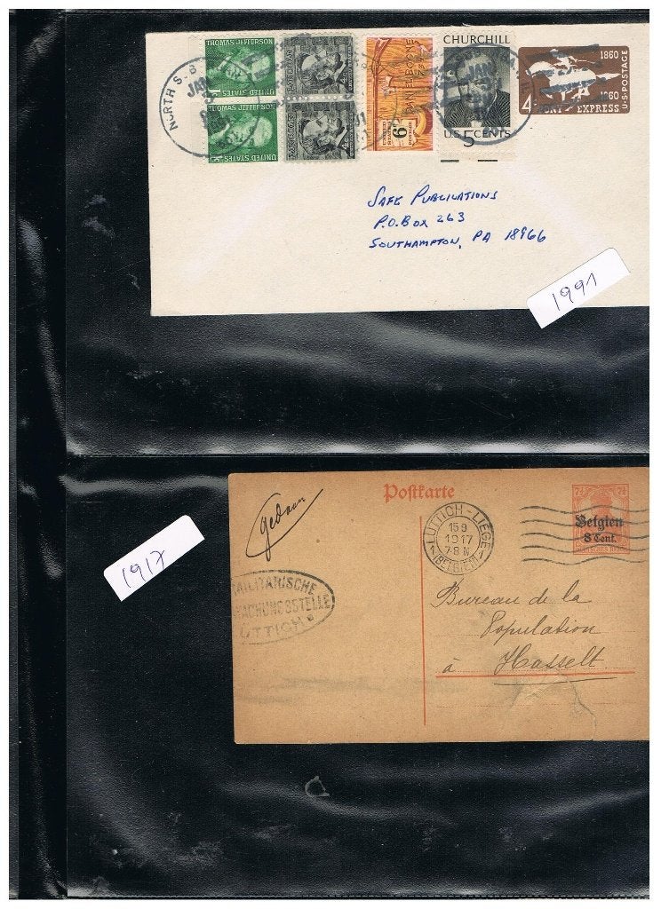 OUDE POSTKAARTEN FANTASIE/POSTZEGELS, Verzenden, Voor 1940, Gebruikt