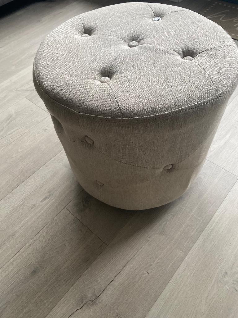 Tekoop Rivièra maison poef, Ophalen, Minder dan 50 cm, Rond, Minder dan 50 cm