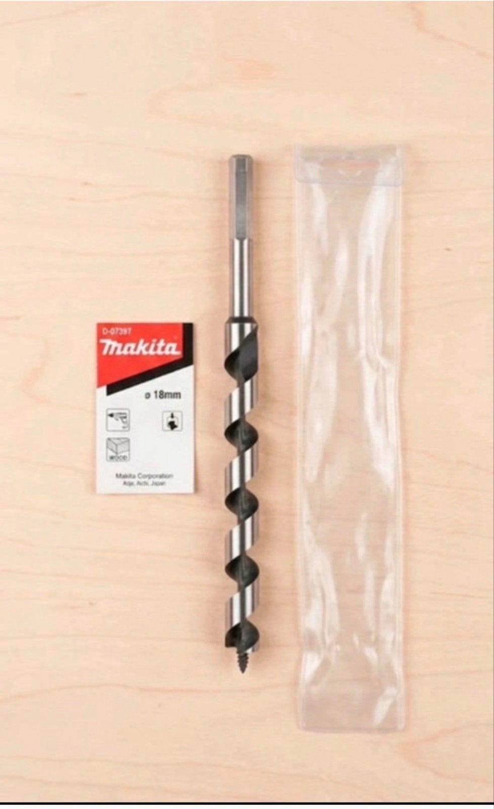 Nieuwe Makita Slangenboor 18mm voor Hout - Diepe, Zuivere Ga, Doe-het-zelf en Verbouw, Ophalen of Verzenden, Nieuw