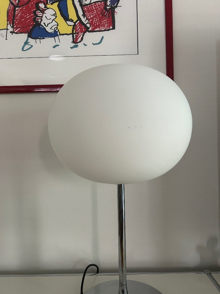 tafel lamp Flos Glo-Ball 250 euro, Huis en Inrichting, Lampen | Tafellampen, LED verlichting, 60 cm, Zo goed als nieuw, Glas