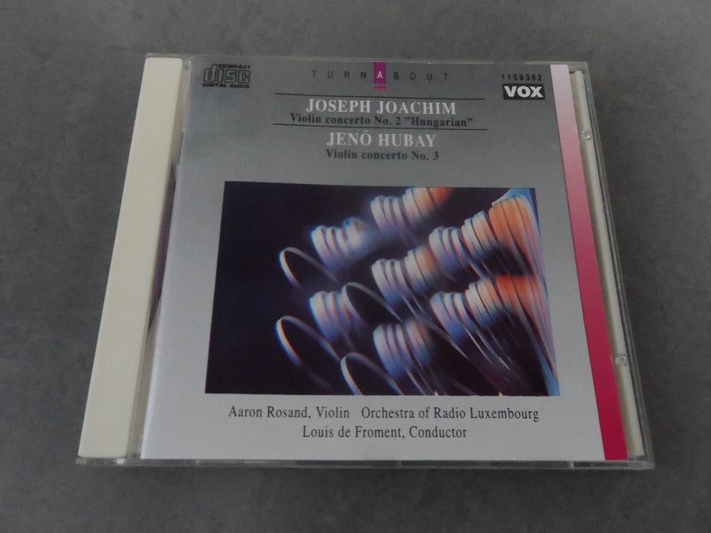 Joseph Joachim, Jenö Hubay, Aaron Rosand Violin Concertos CD, Verzenden, Romantiek, Gebruikt, Overige typen