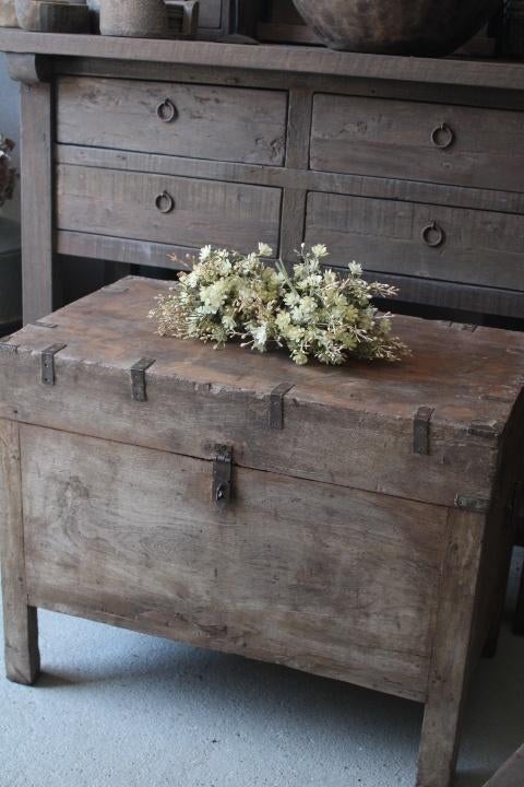Oude authentieke kist opbergkist salontafel, Ophalen, Minder dan 50 cm, Gebruikt, 50 tot 100 cm