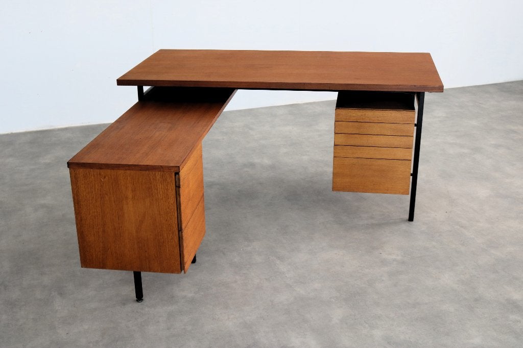 Vintage directiebureau | bureau | teak | knoll, Gebruikt, ., Ophalen of Verzenden, .