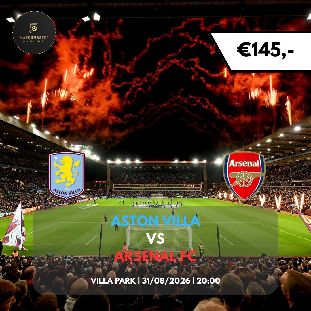 Tickets Aston Villa - Arsenal (Premier League), Tickets en Kaartjes, Drie personen of meer