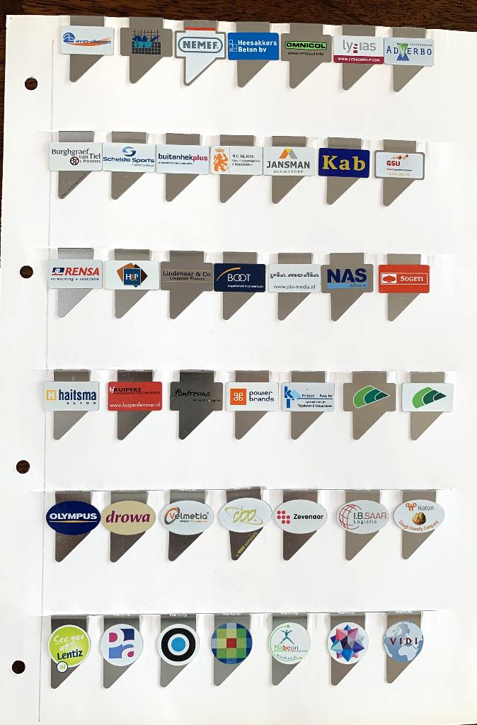ka 66--- Markclips Paperclips Promoclps allmaal verschillend, Verzamelen, Verzenden, Zo goed als nieuw