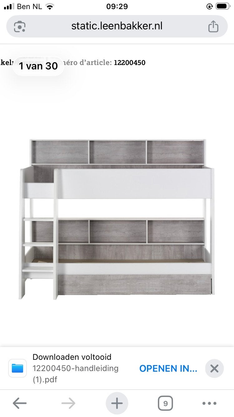 Taylor Stapelbed met opbergruimte Gebruikt, Ophalen, Gebruikt, 90 cm, Eenpersoons