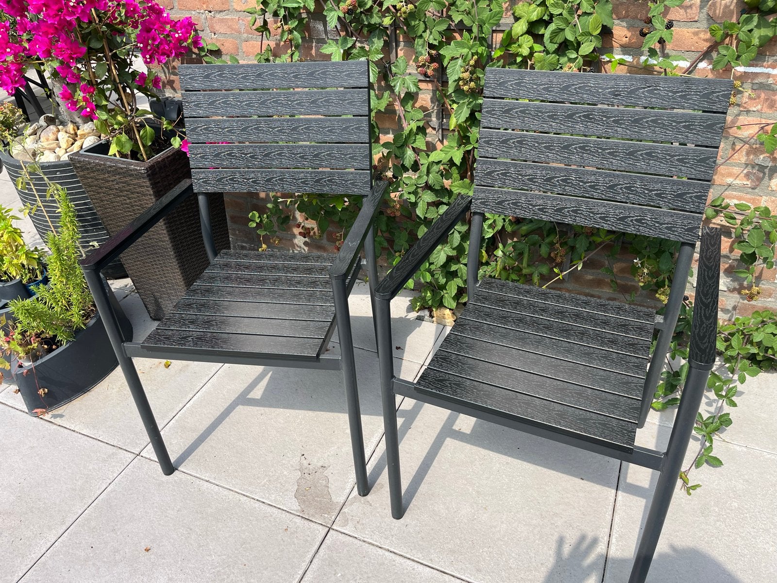 Twee Aluminium Tuinstoelen - Zo goed als nieuw, Tuin en Terras, Ophalen, Zo goed als nieuw, Aluminium