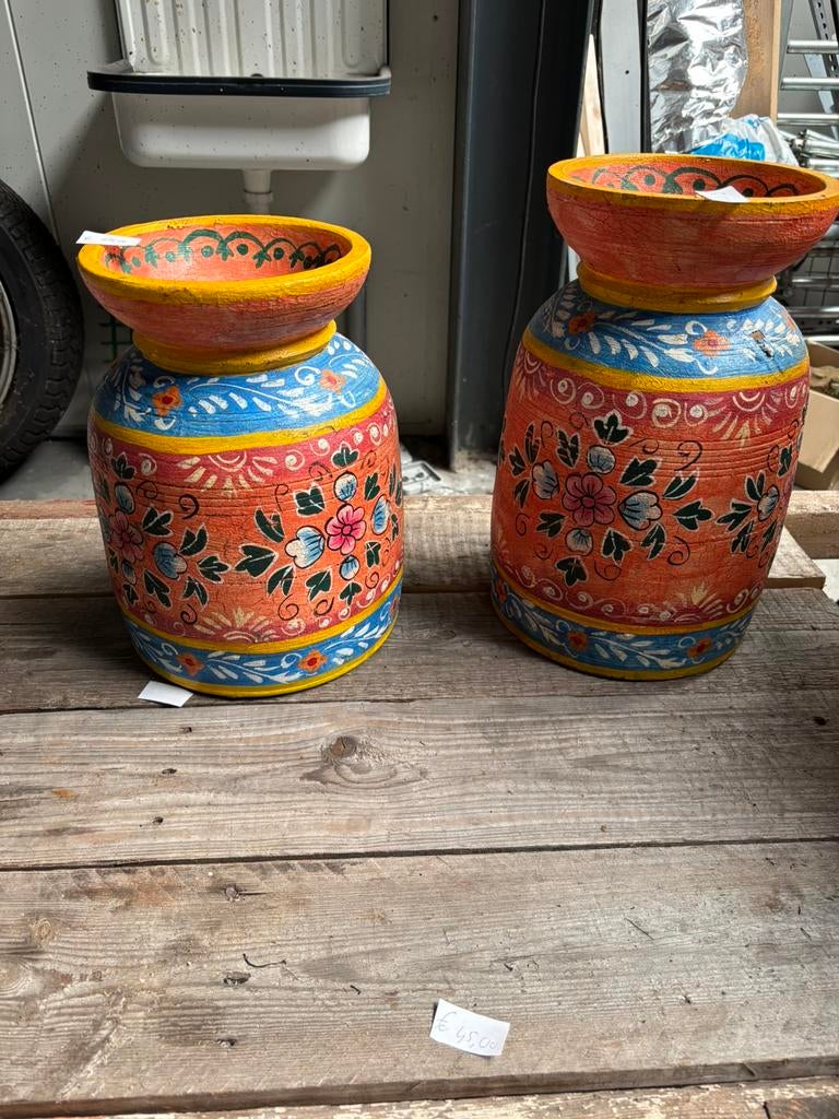 Laatste Nepalese potten handbeschilderd!, Ophalen of Verzenden, Nieuw