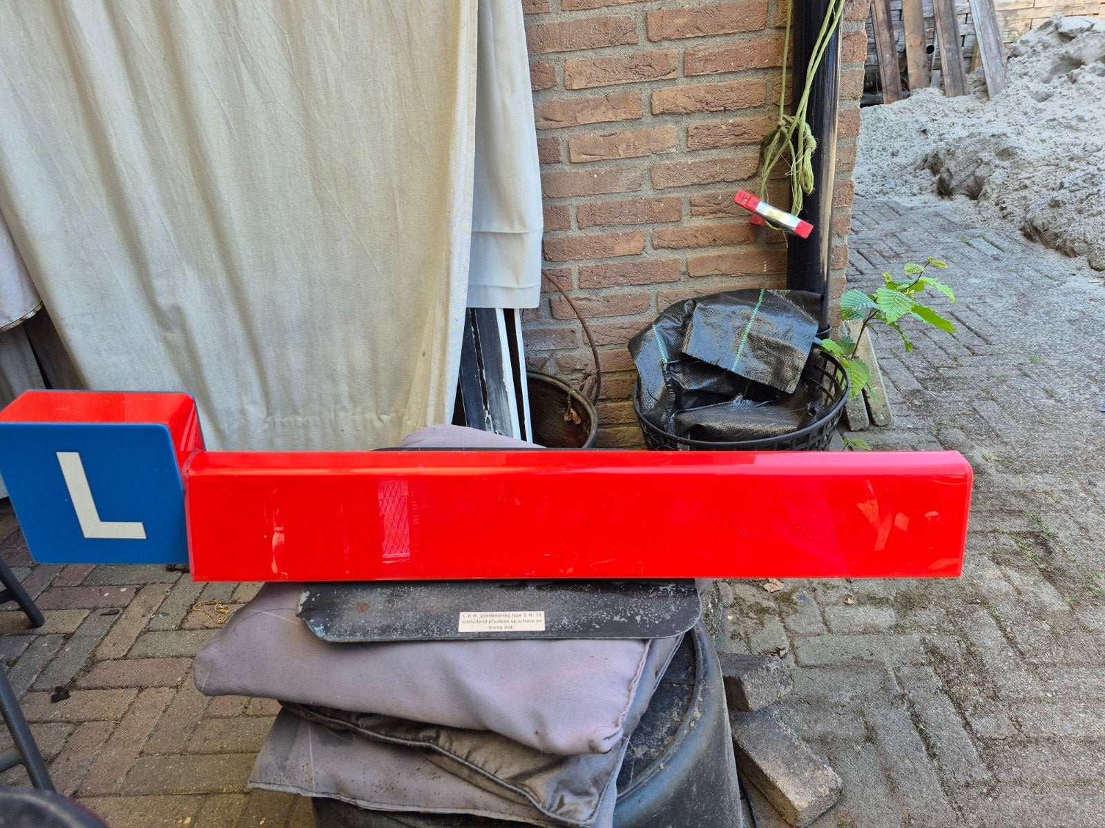L-bord ( dakbord) voor lesauto - CBR goedgekeurd, Ophalen, Gebruikt