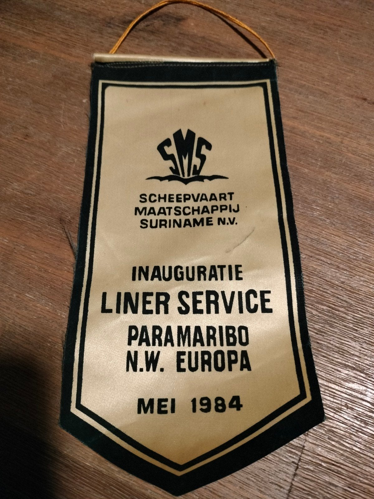 Vaantje Scheepvaart Maatschappij Suriname N.V. 1984, Verzamelen, Scheepvaart, Ophalen of Verzenden, Gebruikt, Gebruiksvoorwerp