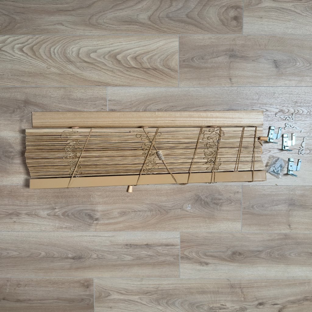 Radeco Houten Jaloezie - 50 mm 90x240 cm, Ophalen, Nieuw, Bruin