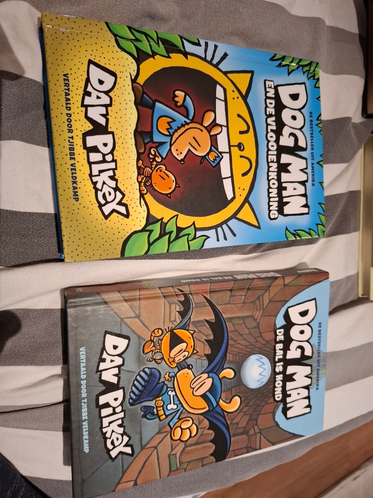 Dog Man: De bal is rond & De Vlooienkoning (2 boeken), Ophalen of Verzenden, Gelezen, Dav Pilkey, Fictie algemeen