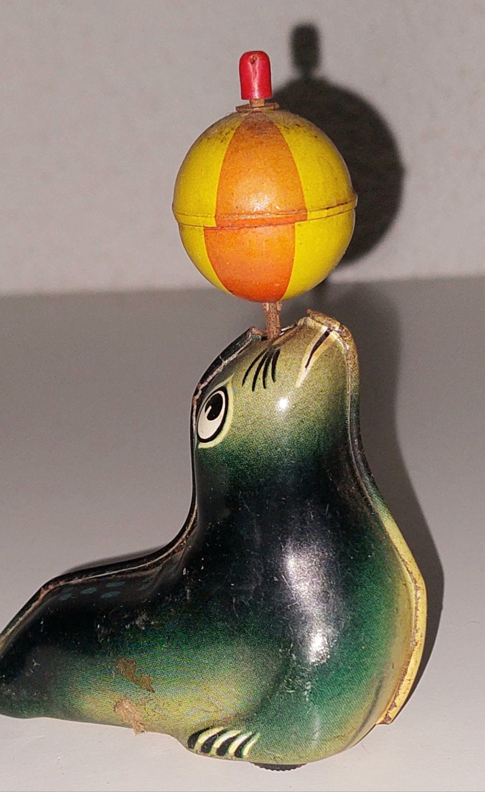 Vintage Lehmann Zeehondje AHA 910 opwindbaar speelgoed, Ophalen of Verzenden