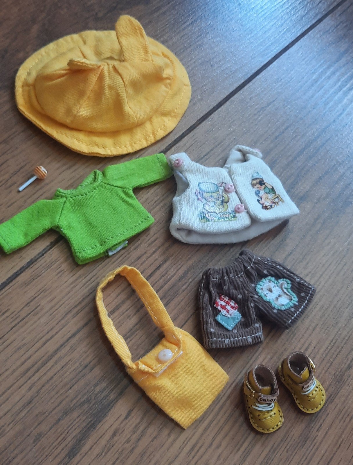 bjd ob11 compleet kleding setje met leren schoentjes, nieuw., Verzamelen, Ophalen of Verzenden, Nieuw, Kleertjes