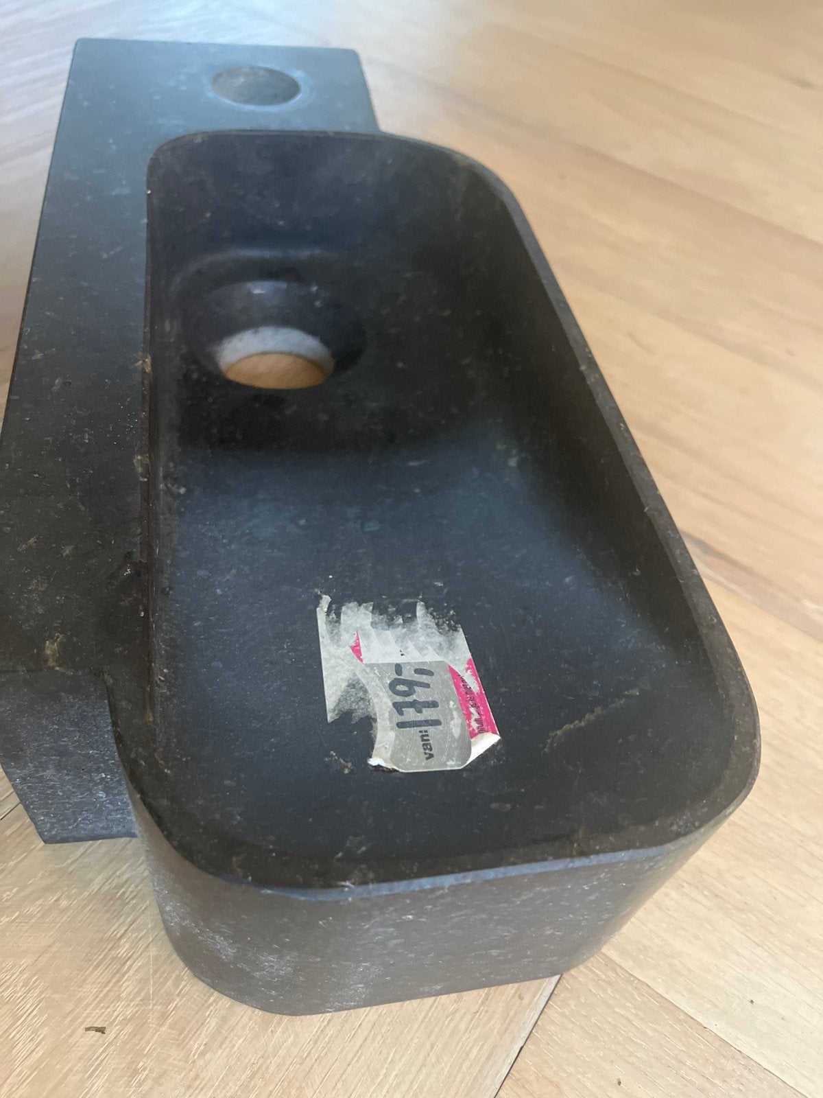 Mooi fonteintje, zwart marmer, Doe-het-zelf en Verbouw, Ophalen of Verzenden, Nieuw, Steen, Toilet