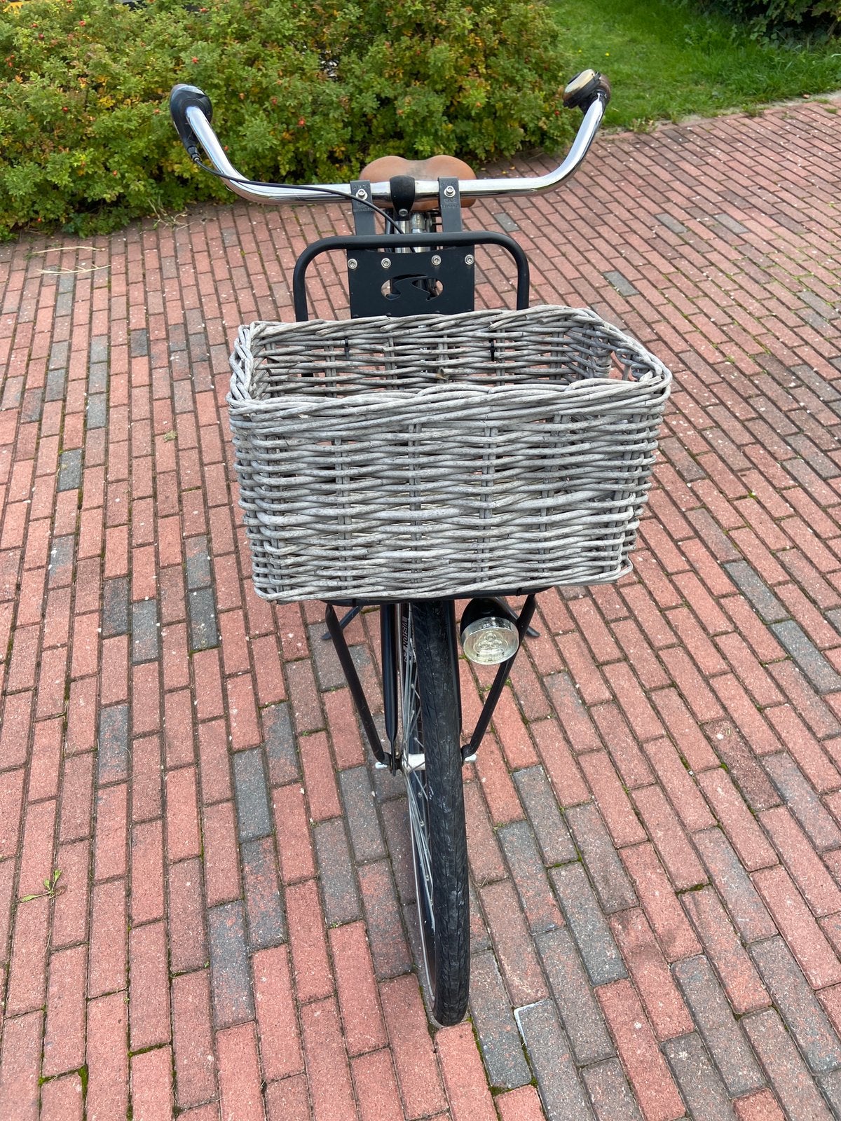 Zwarte Aldo transportfiets 28 inch met 7 versnellingen, Fietsen en Brommers, Ophalen, Terugtraprem, Versnellingen, 53 tot 56 cm