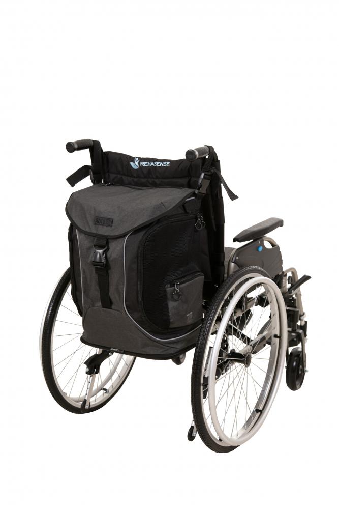 Z.G.A.N. Torba Go rolstoel & scootmobieltas zwart/grijs, Ophalen, Zo goed als nieuw, Duwrolstoel