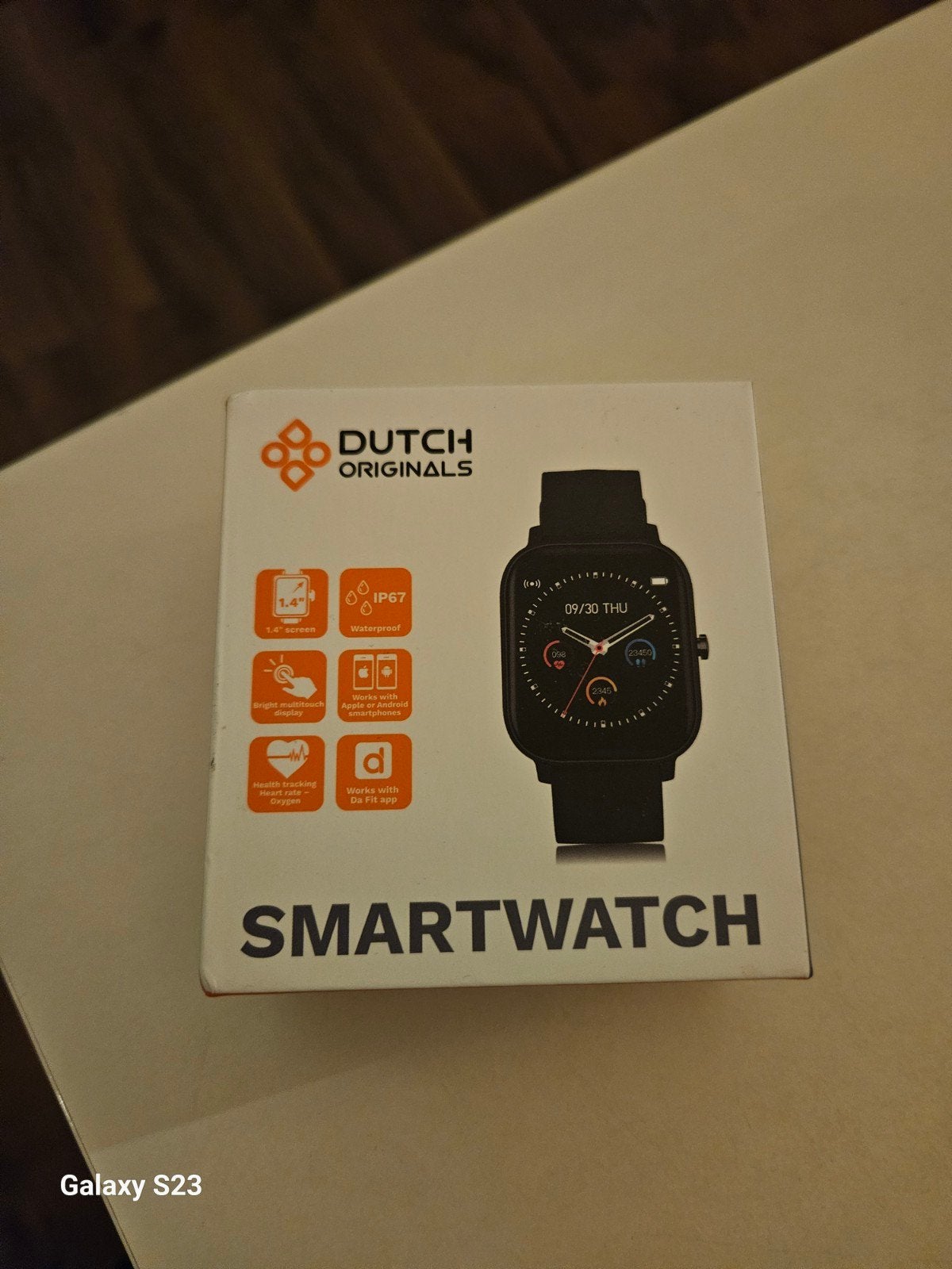 Dutch Originals Smartwatch Zwart, Ophalen, Hartslag, Gebruikt, Zwart