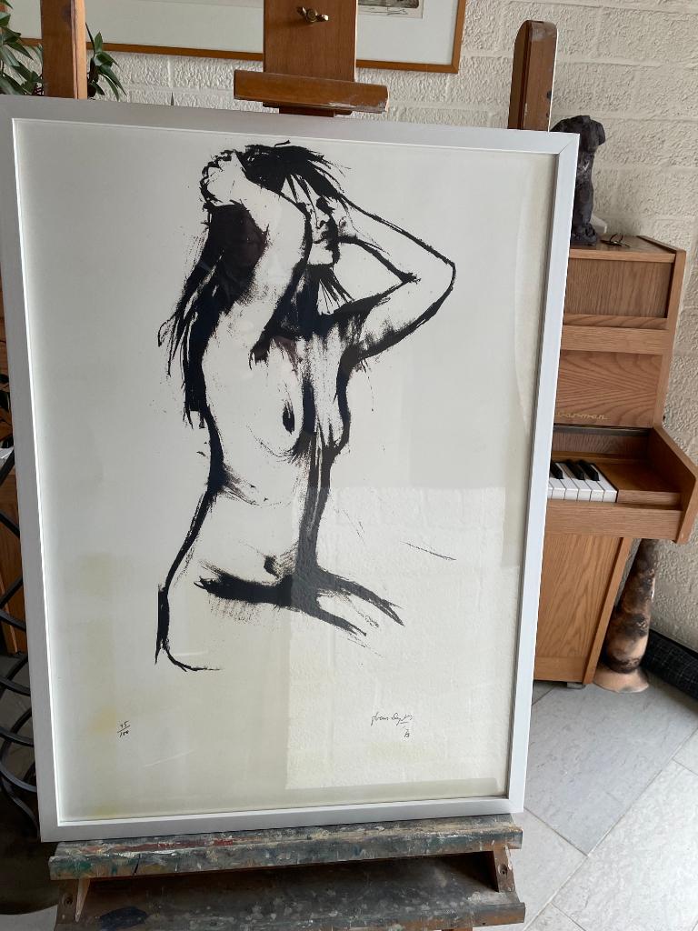 Litho sensuele vrouw + Pol Mara : Jonge Vrouw, Ophalen