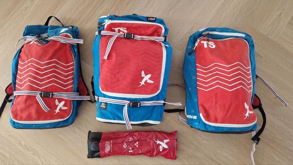 Best Kiteset: 8m TS, 10m TS en 12m TS + Bar, Watersport en Boten, Kitesurfen, Gebruikt, Kitesurf-set, 8 m², Geen board