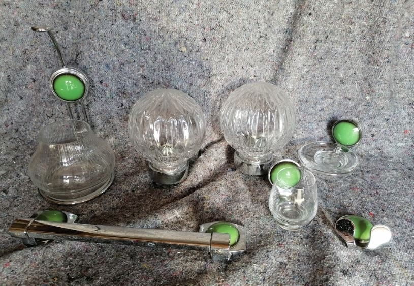 vintage Maigrün Colani badkamer accessoires 70er, Ophalen, Zo goed als nieuw, Glas, Overige typen