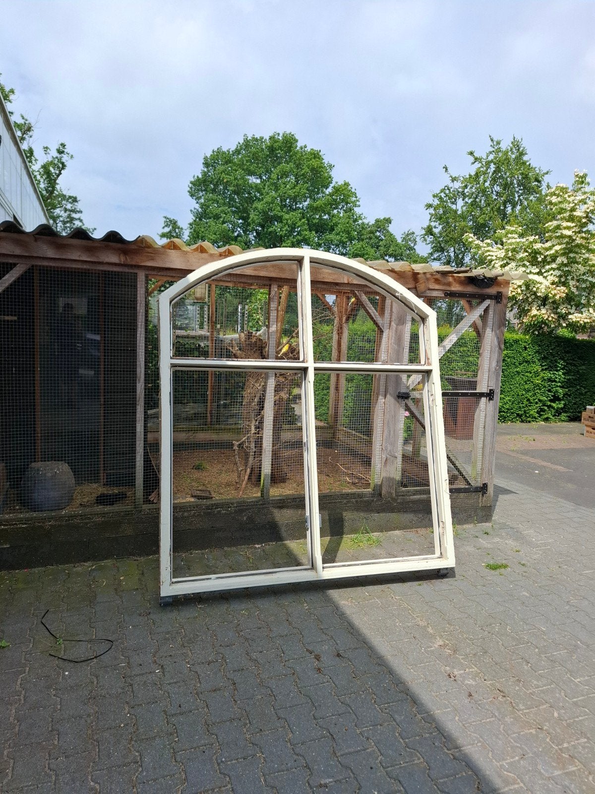 Gebruikt toogkozijn, Ophalen of Verzenden, Hout, 75 tot 150 cm, Raamkozijn