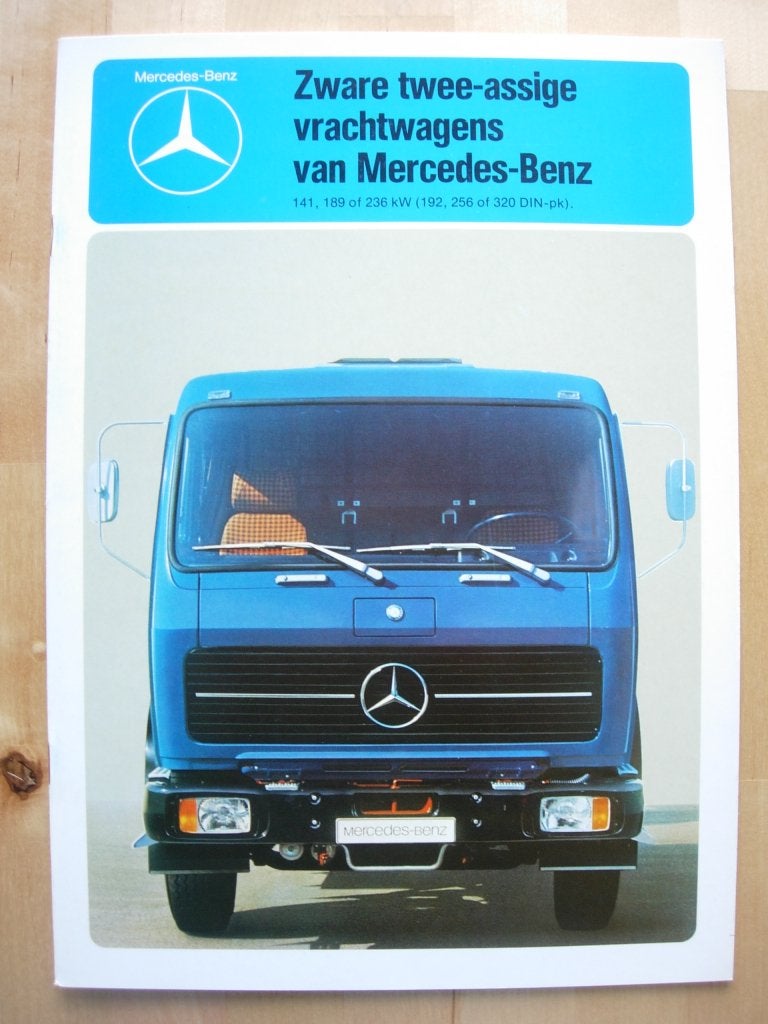 Mercedes Zware Bakwagen Brochure 1980 - 1619 t/m 1932, Zo goed als nieuw, Mercedes-Benz, Mercedes, Ophalen of Verzenden