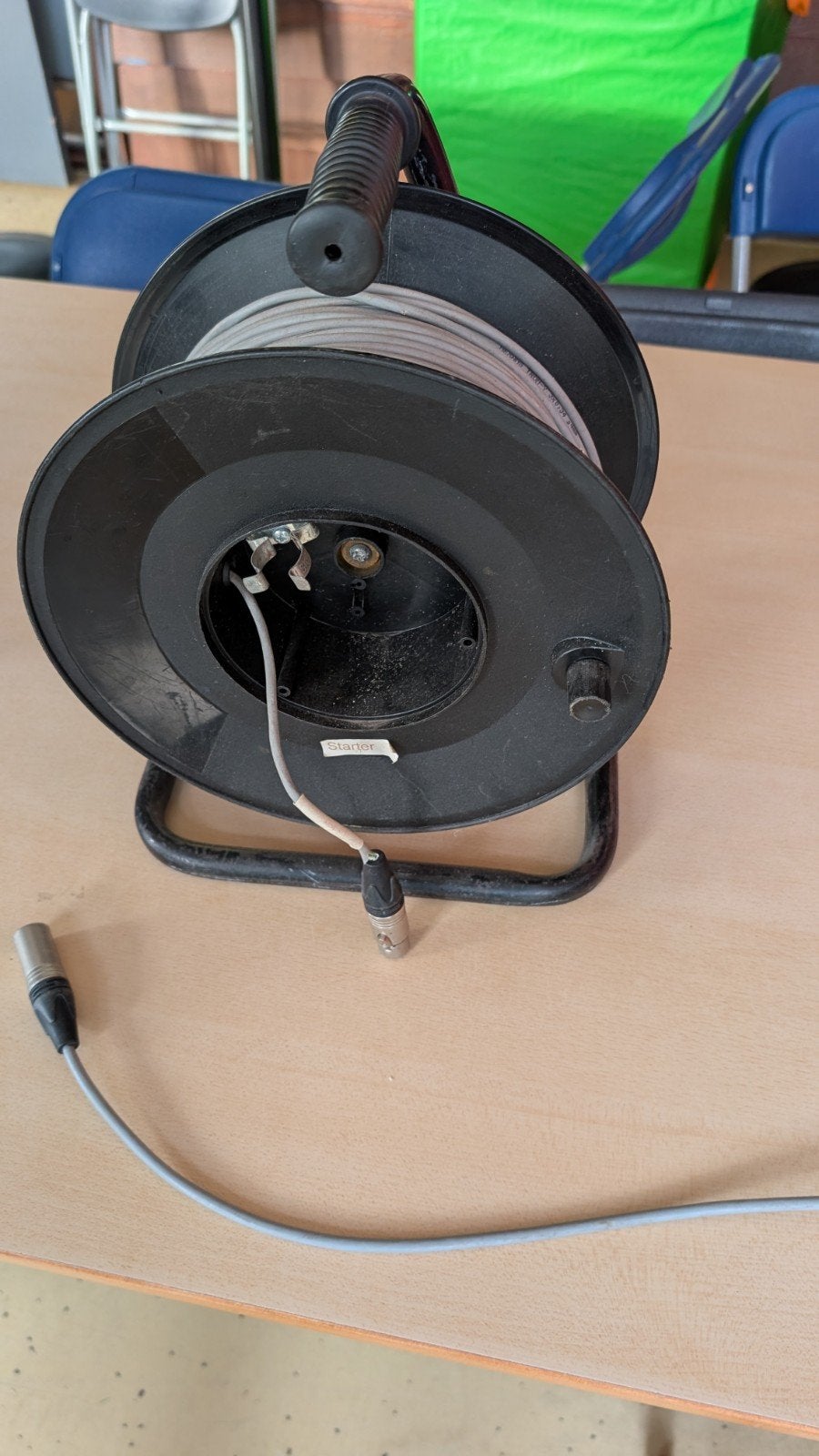 Nexans kabel op haspel ong. 50m, Ophalen of Verzenden, Gebruikt, Kabelhaspel