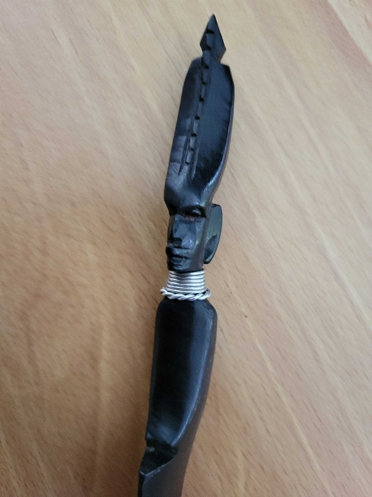 Houten Brievenopener Afrika, Antiek en Kunst, Antiek | Kantoor en Zakelijk, Ophalen of Verzenden