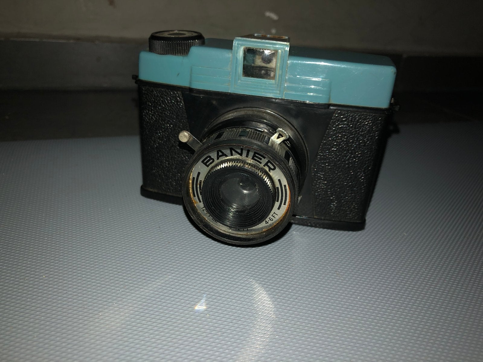Banier kunststof camera vintage, Ophalen of Verzenden, Gebruikt, Overige Merken