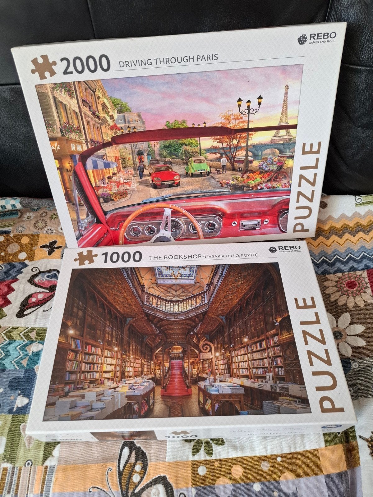 2 mooie puzzels 2000 en 1000 stukjes samen, Ophalen of Verzenden, 500 t/m 1500 stukjes, Zo goed als nieuw