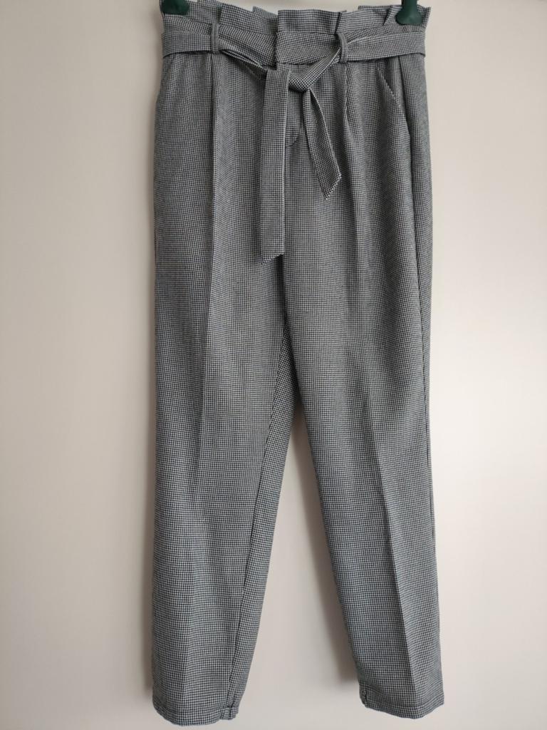 Vero Moda Pied-de-Poule Broek met Strikceintuur, Vero Moda, Zwart, Maat 42/44 (L), Ophalen of Verzenden