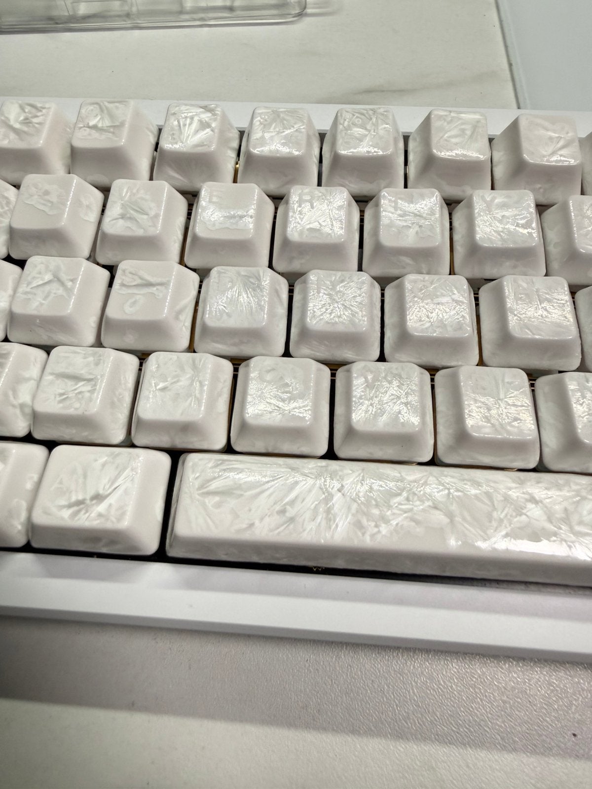 Cerakey Ceramic Keycaps Crystal Ice, Computers en Software, Toetsenborden, Ophalen of Verzenden, Qwerty, Zo goed als nieuw