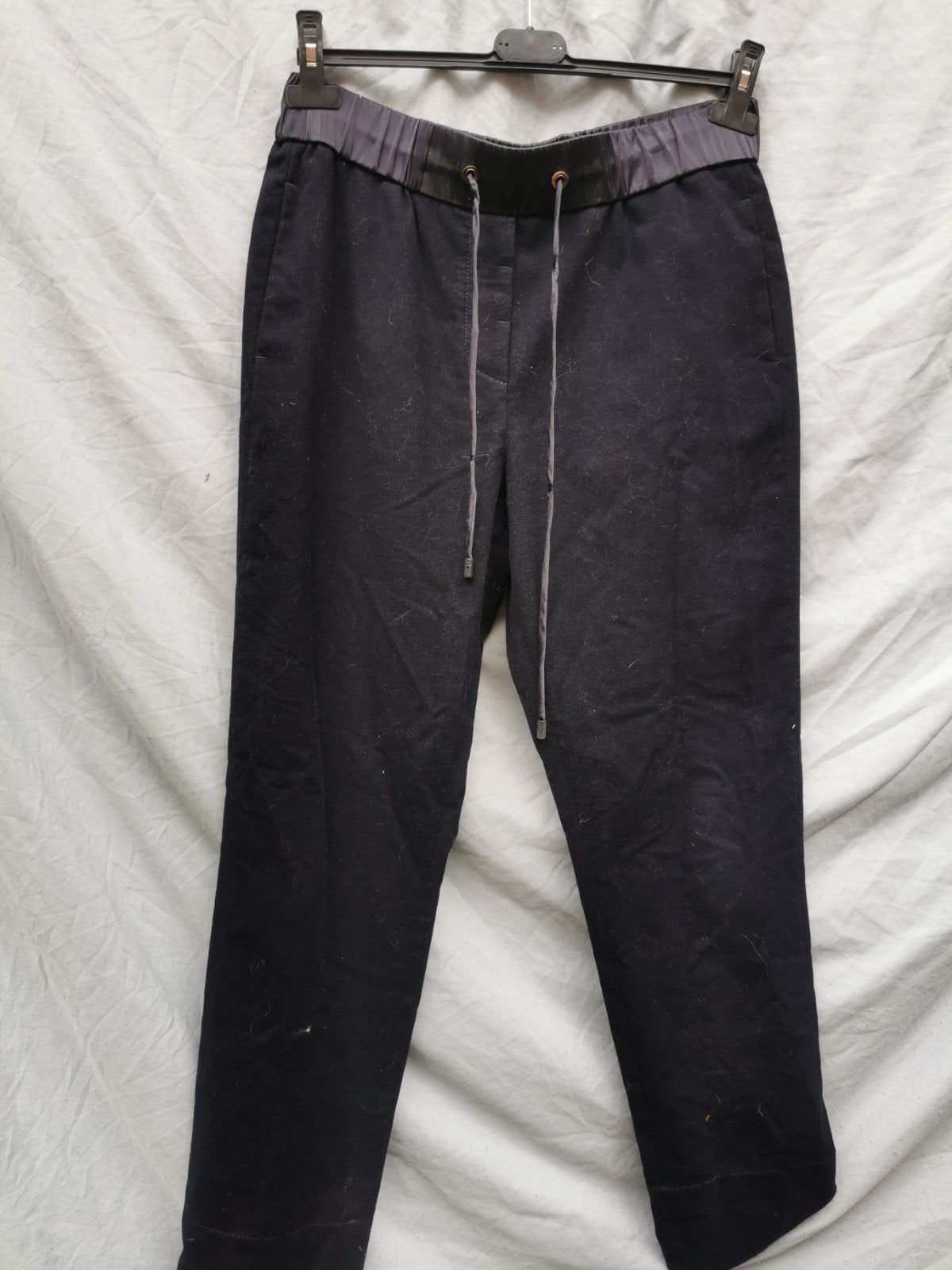 Peserico Zwarte Broek met Trekkoord - Maat l, Peserico, Zwart, Maat 42/44 (L), Ophalen of Verzenden