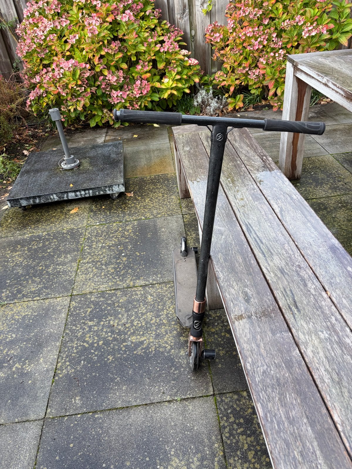 Oxelo Stuntstep - Zwart met Koperkleurige Details, Fietsen en Brommers, Ophalen, Gebruikt, Gewone step