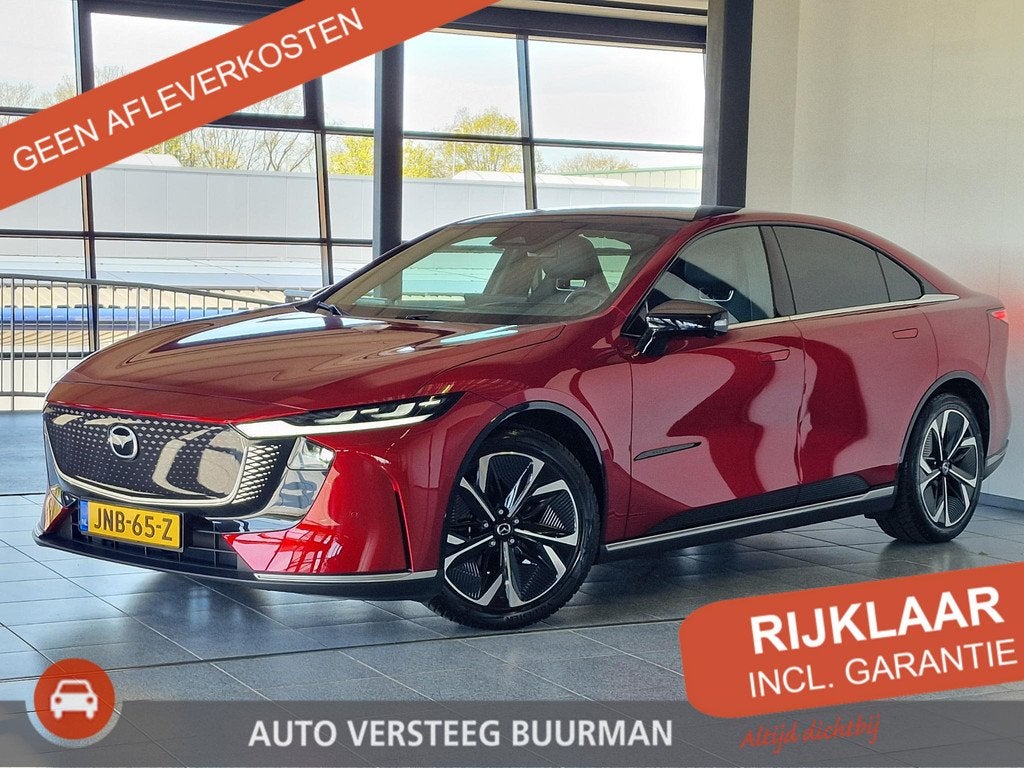 Mazda 6e Takumi 68.8 kWh Navigatie, Climate/Cruise Control,, Auto's, Mazda, Automaat, 12 maanden, Gebruikt, Zwart