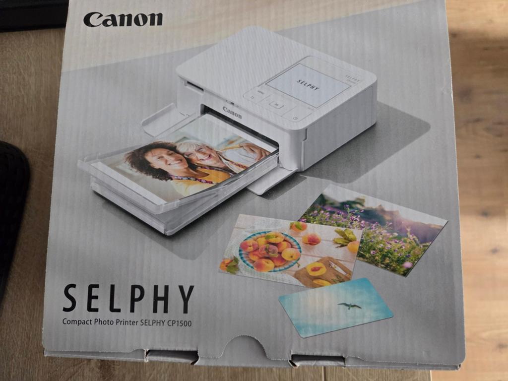 canon selphy printer zwart CP-1500 incl. fotopapier, Ophalen of Verzenden, Zo goed als nieuw, Fotoprinter, Canon
